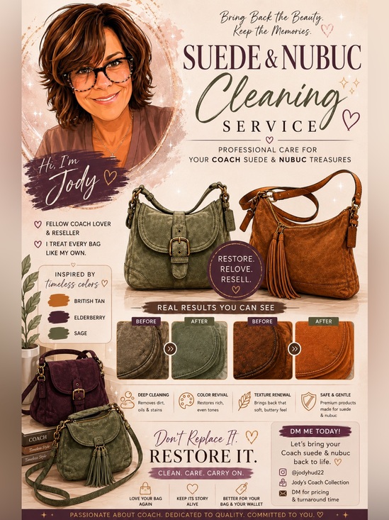 Coach Handbags - Suede & Nubuc Whispering